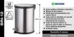 basurero-acero-inoxidable-cierre-suave-12lts