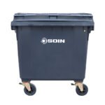 Contenedor de Basura Plastico Gris 1100 LTS.