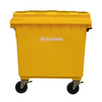 Contenedor de Basura Plastico Amarillo 1100 LTS