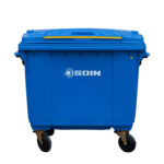 Contenedor de Basura Plastico Azul 660 LTS