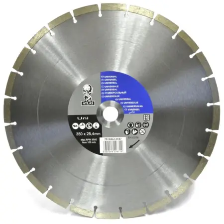 Disco Diamantado 14" X 25MM USO GRAL ATLAS