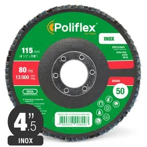 Disco Poliflex ZR -60 41/2" ang F29 inox