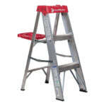 Escalera Tijera Aluminio 0.90M / 3P / 150KG