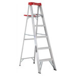 Escalera Tijera Aluminio 1.83M / 6P / 150KG