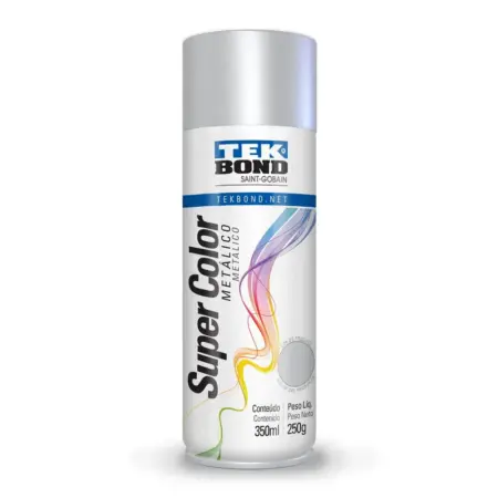 Pintura Spray Acrilica Plata Metálico 350ml