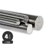 Barra Acero Plata 1mt x 4,0mm