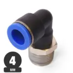 Codo de Conexión Rápida 4 mm con Rosca HE 1" SPL-4-02
