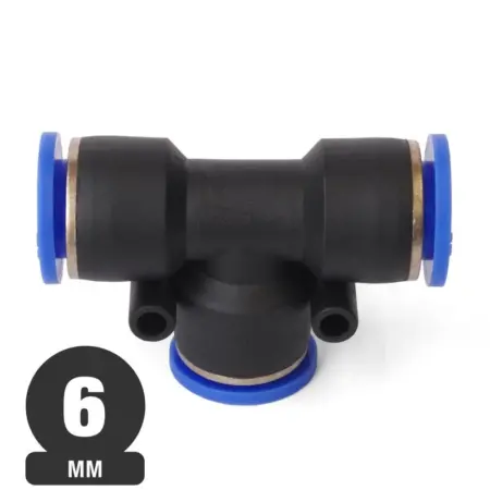 Conector Rapido TEE 6mm SPE-6