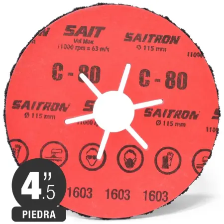 Discos Saitron #80 115X22 MM SAIT