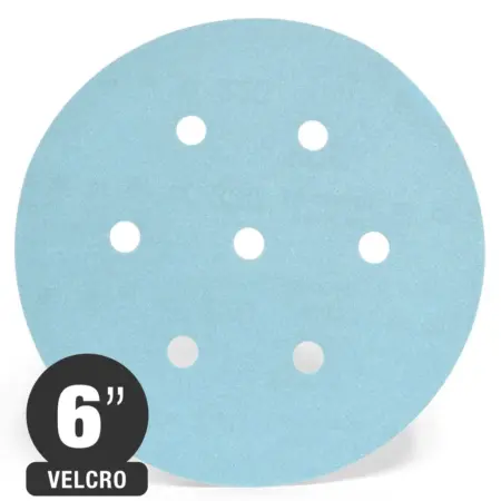 Disco Lija 6″ Grano 80 (Velcro) – Madera Pintura y Masilla – Siaflex
