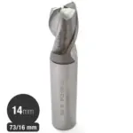 Fresa Cilindrica HSS CO8% 14 MM - Inox - 2 Filos - Serie Corta - MAYKESTAG