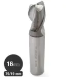 Fresa Cilindrica HSS CO8% 16 MM - Inox - 2 Filos - Serie Corta - MAYKESTAG