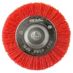Grata Circular Fibra Abrasiva Roja 3" (75mm) - Grano 80 (grueso) - Vástago 1/4''