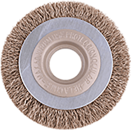 Grata Circular Latón Ondulado - 5'' - Buje 1'' - Calibre de 0,35 mm