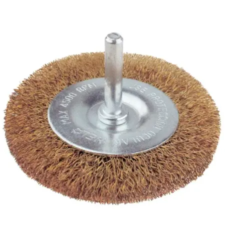 Grata Circular Latón Ondulado 4" (100mm) - Calibre 0,2mm - Vástago 1/4''
