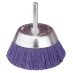 Grata Copa Fibra Abrasiva Azul 3" (75mm) - Grano 180 (fino) - Vástago 1/4''
