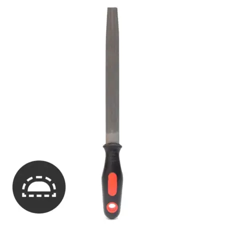 Lima Plana Punta con Mango Ergonómico 8" (200mm) Pica Bastarda LX-5529-8-1