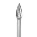 Lima Rotativa Arbol con Punta 3/8" Toma 6mm Rompe Viruta (3) Carb. Tung.