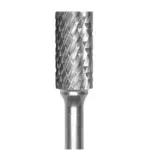 Lima Rotativa Cilindrica Plana 1/2" Toma 1/4" Doble Corte (5) Carb. Tung.