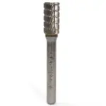 Lima Rotativa Cilindrica Plana 3/8" Toma 6mm Rompe Viruta (3) Carb. Tung.