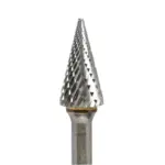 Lima Rotativa Conica 28° 1/2" Toma 1/4" Doble Corte (5) Carb. Tung.