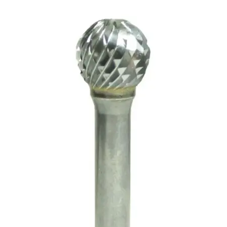 Lima Rotativa Redonda 1/2" Toma 1/4" Doble Corte (5) Carb. Tung.