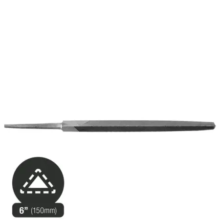 Lima Triangular para Sierra Normal 6'' (150mm) Pica Media (2) LX5630-6 Vallorbe