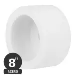 Piedra Copa Recta – Oxido de Aluminio Blanco – Grano 60 – 8×4”