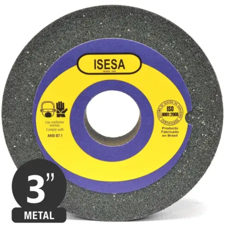 Piedra Esmeril Recta Oxido Aluminio 3" x 1/2" Grano 24
