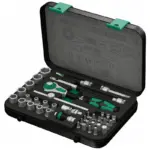 Set Dados y Chicharra 1/4" métrico (42 Piezas) en Caja Metálica