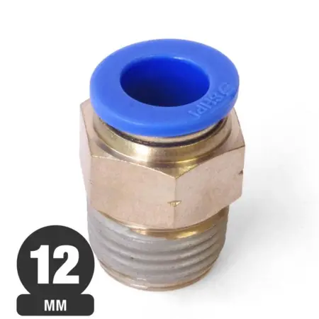 Terminal de Conexión Rápida 12mm con Rosca HE 3/8" SPC 12-03
