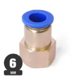 Terminal de Conexión Rápida 6 mm con Rosca HI 3/8" SPCF 6-03