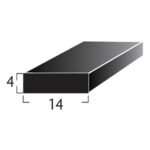 Taco de Apoyo Termopanel 14x14mm Negro 100mts