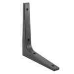Escuadra Deco Plas Recta 18cm Negro Display 2 unidades