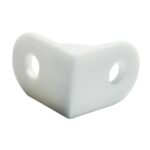 Escuadra econ. 20×20 mm blanco bolsa 100 un