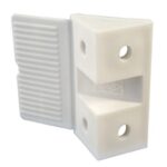 Escuadra Triangular Doble Blanco Bolsa 100 un