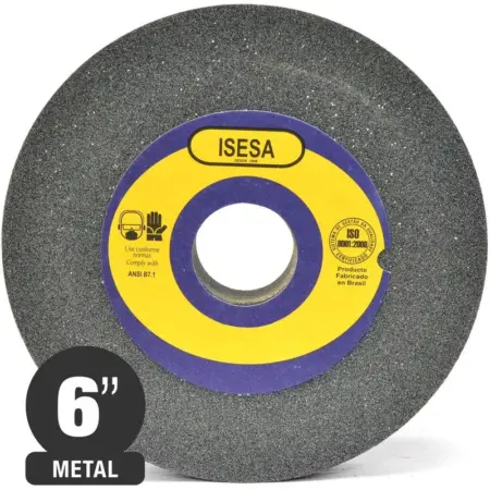 Piedra Esmeril Recta Oxido Aluminio 6" x 1/2" Grano 46