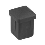Regaton Interior Cuadrado 25x25mm Negro Bolsa 100 un