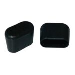 Regaton Ovalado 30x20mm Exterior Negro Bolsa 100 un