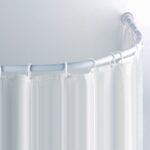 Barra Cortina de Baño Extensible Curva 1,0 a 1,6 mts Blanco 20 un