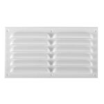 Celosía ventilación plana 30x15cm blanca