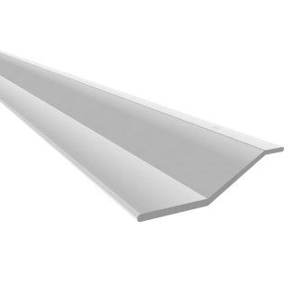 Cubrejunta metalica desnivel 1m plata