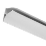 Perfil canto redondeado panel alveolar 6m blanco