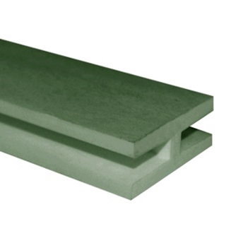 Perfil h treillage verde oscuro