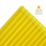 Policarbonato Alveolar 6mm 2,1 x 11,6 mts Amarillo 2 Caras UV