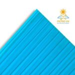 Policarbonato Alveolar 6mm 2,1 x 5,8 mts Turquesa 2 Caras UV