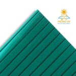 Policarbonato Alveolar 6mm 2,1 x 5,8 mts Verde 2 Caras UV