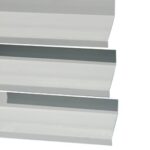 Quiebra Vista PVC 80mm Tira 6m UV Gris