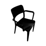 silla-minimal-con-apoya-brazos-negra