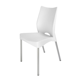 Silla plástica One reforzada blanca